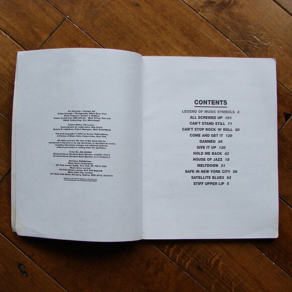 AC/DC Stiff Upper Lip Guitar Tab Tablature Edition Sheet Music Book - Picture 3 of 8